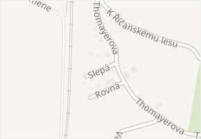 Slepá v obci Světice - mapa ulice