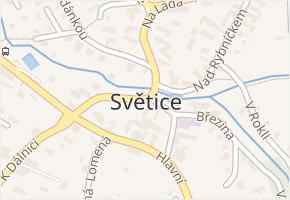 Světice v obci Světice - mapa části obce