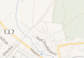 U Křížku v obci Světice - mapa ulice
