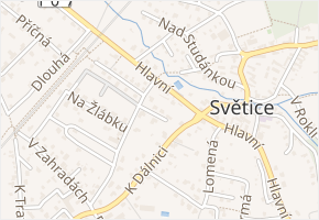 U Studny v obci Světice - mapa ulice