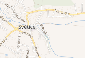 V Rokli v obci Světice - mapa ulice
