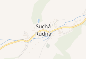 Suchá Rudná v obci Světlá Hora - mapa části obce