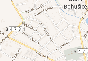 U Stromečku v obci Světlá nad Sázavou - mapa ulice