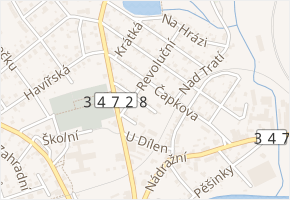 Zelená v obci Světlá nad Sázavou - mapa ulice