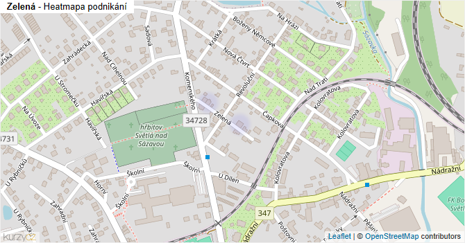 Zelená - mapa podnikání