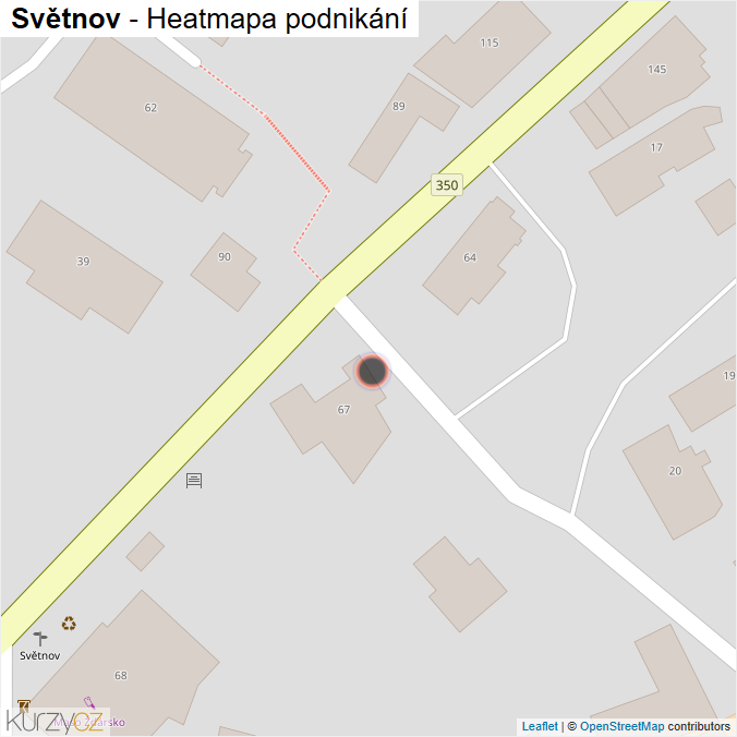 Mapa Světnov - Firmy v obci.