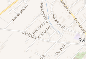 A. Muchy v obci Sviadnov - mapa ulice