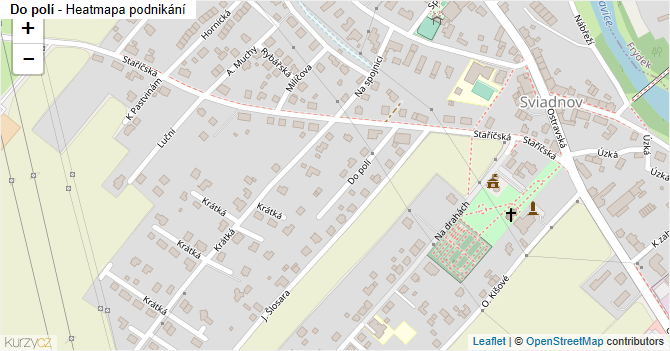 Do polí - mapa podnikání