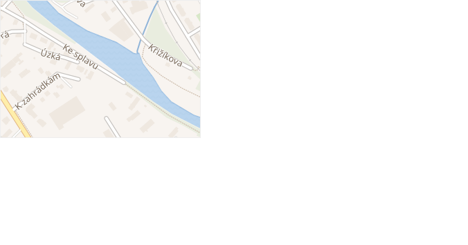 Ke splavu v obci Sviadnov - mapa ulice