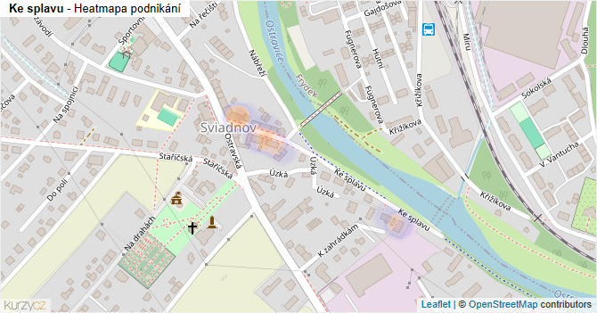 Ke splavu - mapa podnikání