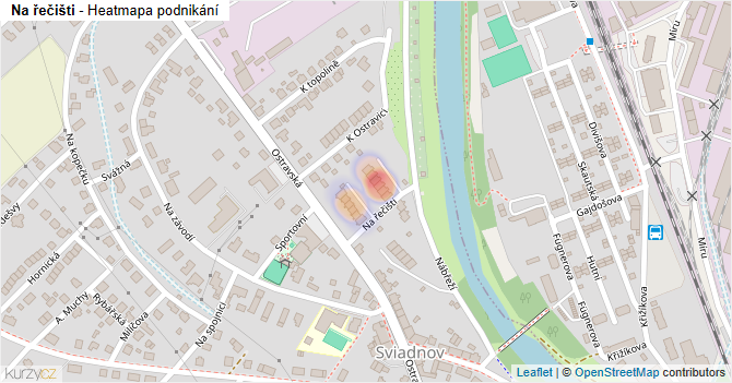 Na řečišti - mapa podnikání