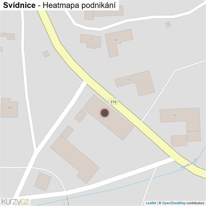 Mapa Svídnice - Firmy v obci.
