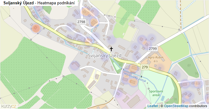 Svijanský Újezd - mapa podnikání