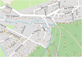 K Potoku v obci Svinaře - mapa ulice
