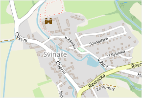 Klidná v obci Svinaře - mapa ulice