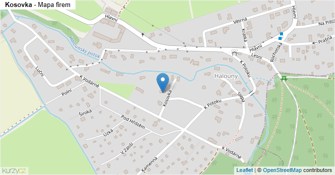 Kosovka - mapa firem