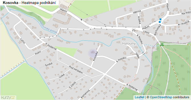 Kosovka - mapa podnikání