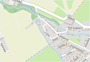 Luční v obci Svinaře - mapa ulice