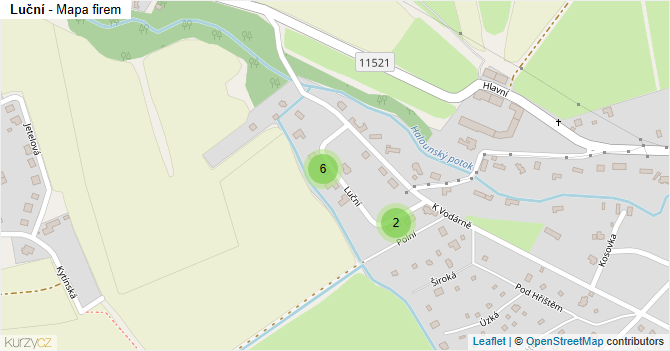 Luční - mapa firem