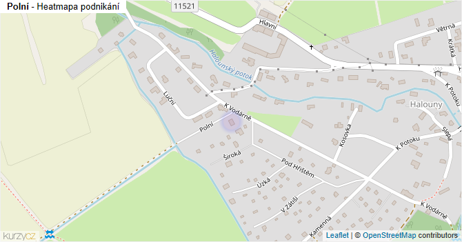 Polní - mapa podnikání