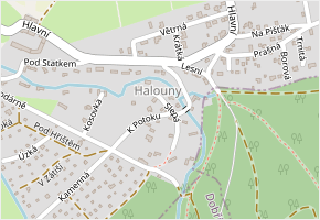 Slepá v obci Svinaře - mapa ulice