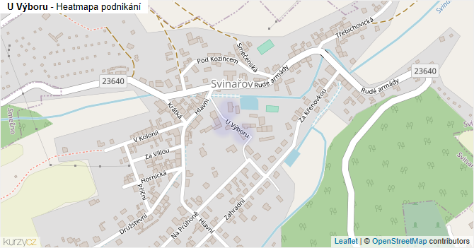 U Výboru - mapa podnikání
