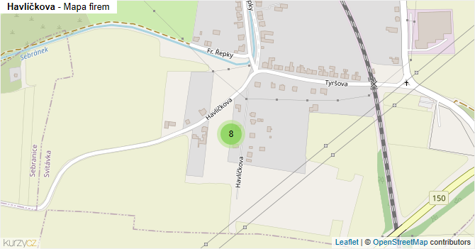 Havlíčkova - mapa firem