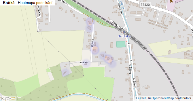 Krátká - mapa podnikání