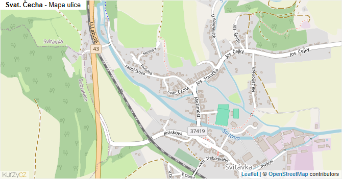 Svat. Čecha - mapa ulice