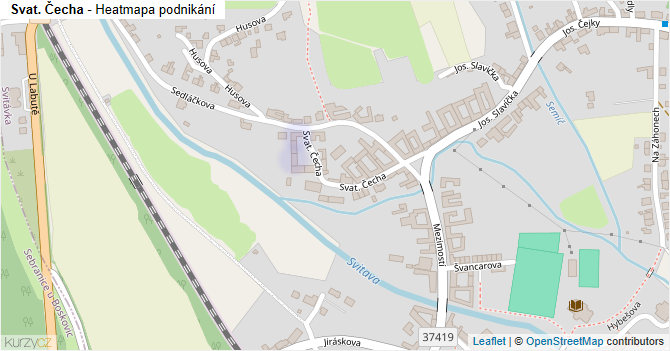 Svat. Čecha - mapa podnikání