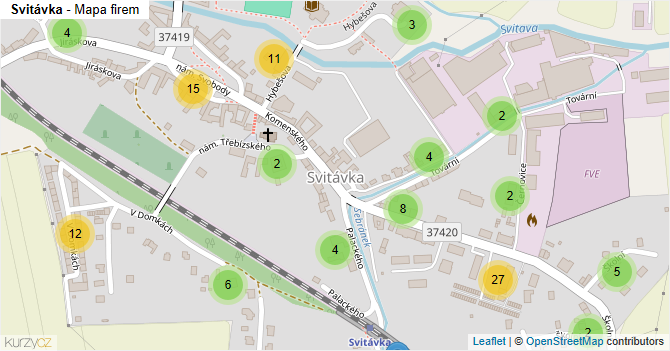 Svitávka - mapa firem