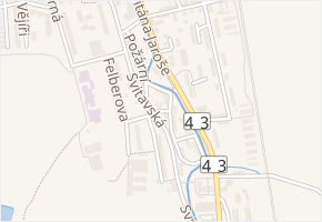 Boční v obci Svitavy - mapa ulice