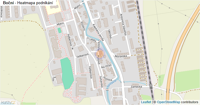 Boční - mapa podnikání