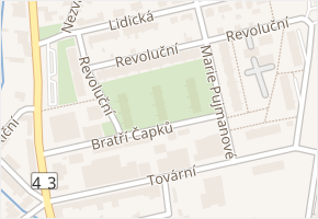 Bratří Čapků v obci Svitavy - mapa ulice