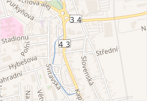 Dobrovského v obci Svitavy - mapa ulice