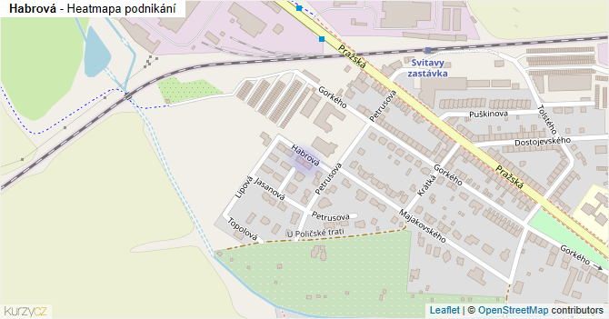 Habrová - mapa podnikání