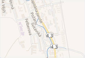 Husova v obci Svitavy - mapa ulice