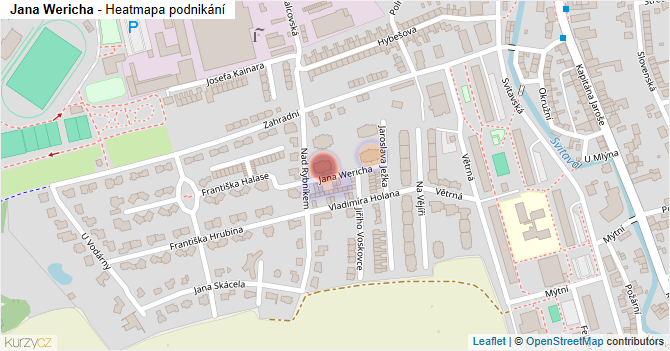 Jana Wericha - mapa podnikání