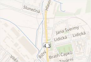 Jana Želivského v obci Svitavy - mapa ulice