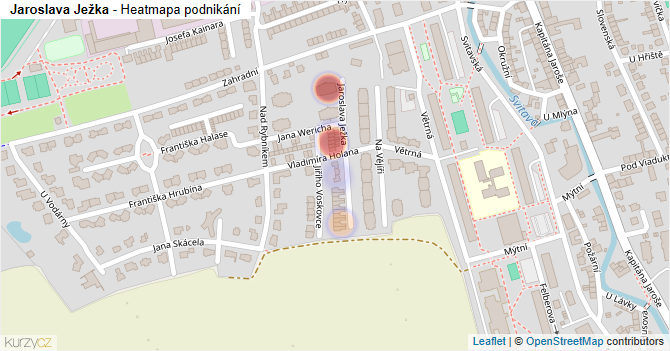 Jaroslava Ježka - mapa podnikání