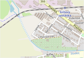 Jasanová v obci Svitavy - mapa ulice