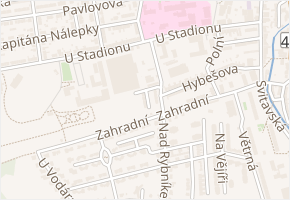 Josefa Kainara v obci Svitavy - mapa ulice