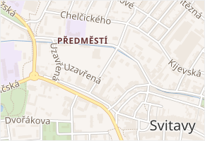 Jungmannova v obci Svitavy - mapa ulice