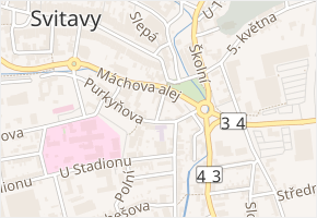 Klicperova v obci Svitavy - mapa ulice