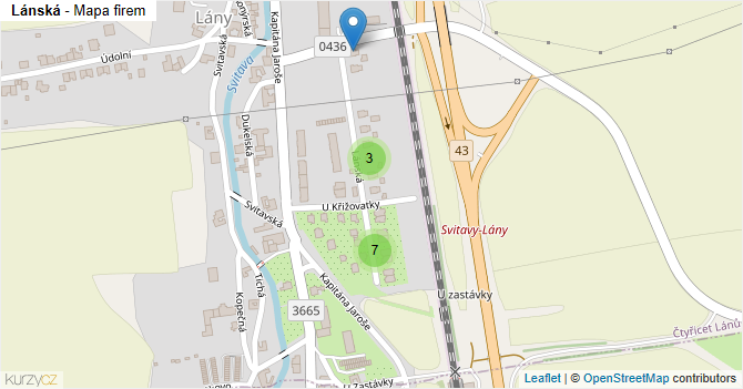 Lánská - mapa firem
