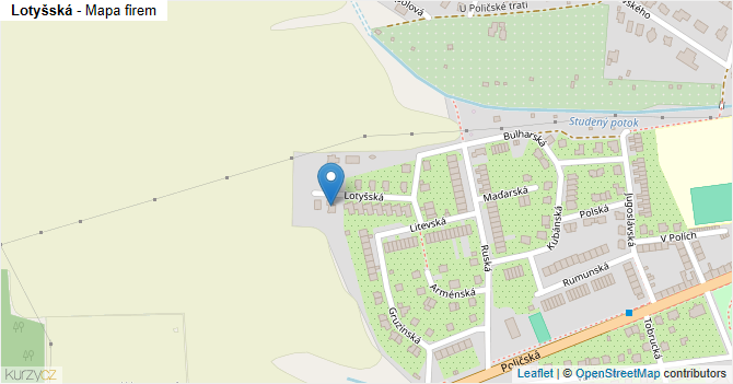 Lotyšská - mapa firem