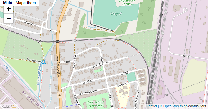 Malá - mapa firem