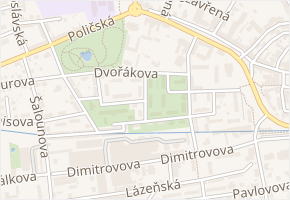 Mařákova v obci Svitavy - mapa ulice