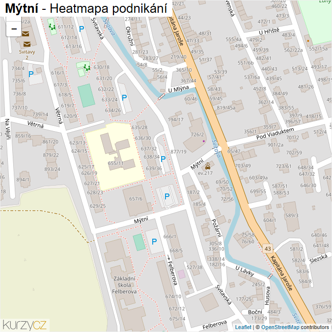 Mapa Mýtní - Firmy v ulici.