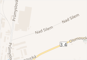 Nad Silem v obci Svitavy - mapa ulice